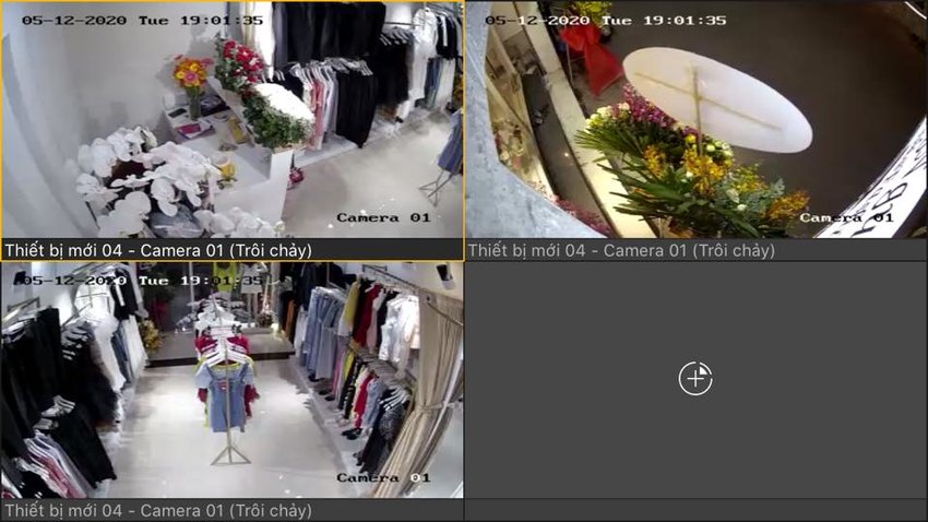 Lắp camera quan sát cho shop quần áo
