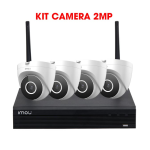 Bộ Kit 4 Camera IP Wifi 2MP IMOU IPC-T22EP + NVR1104HS-W-S2
