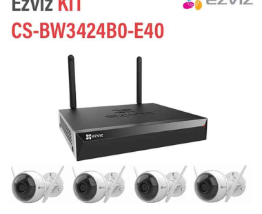 Bộ Kit 4 Camera Wifi 2MP EZVIZ CS-BW3424B0-E40