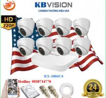 LẮP ĐẶT Camera quan sát trọn bộ 8 KBVISION KX-1004CVI 720P