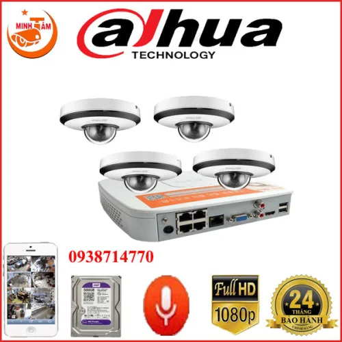 LẮP ĐẶT TRỌN BỘ 4 Camera KIT PTZ POE IMOU 1080p– TS1P