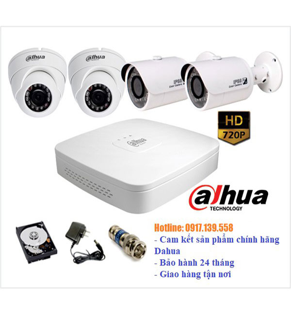 Trọn bộ 2 - 4 camera Dahua